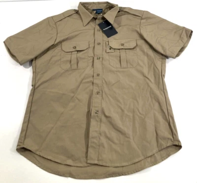 PROPPER MENS SMALL REG F5301 TACTICAL SHORT SLEEVE DRESS SHIRT F5301 KHAKI SMALL - Image 1 of 2