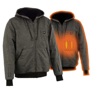 NEXGEN HEAT Sudadera con capucha con calefacción para hombre con tecnología dual patentada** MPM1717 GRIS - Imagen 1 de 8