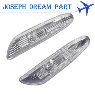 Pair For BMW 3Series E90 E82 E88 E60 Fender Side Marker Light Indicator Lamp L+R - Image 1 of 4
