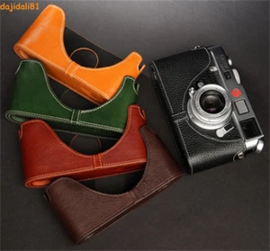 Genuine Leather Protective Half Case Cover For Leica M6 M5 M4 M3 M2 Camera Bag - Bild 1 von 24