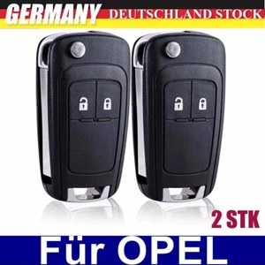2X Auto Ersatz Klappschlüssel Gehäuse für Opel Astra J Corsa E Meriva B Insignia - Bild 1 von 17