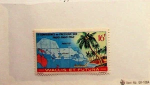 WALLIS & FUTUNA Sc 158 NH ISSUE OF 1962 - MAP - Picture 1 of 1