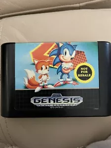 Sonic the Hedgehog 2 II nicht zum Weiterverkauf Sega Genesis Spielwagen authentisch - Bild 1 von 2
