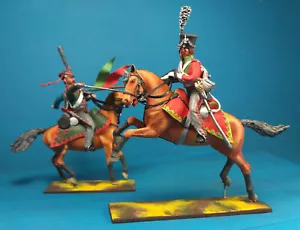Unmontierter russischer Husar Charging Uhlan, Metall 1/30 Figuren Bausatz VID SOLDATEN - Bild 1 von 4