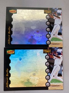 Albert Belle 1996 Pinnacle Denny's Hologram Card #4 Cleveland Indians (x2) Lot
