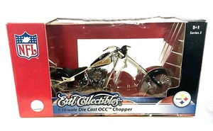 Ertl Collectibles 1:10 Scale Pittsburgh Steelers DieCast White Black OCC Chopper - Picture 1 of 13