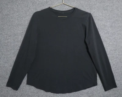 Lululemon Shirt Women 10 Black Crew Neck Long Sleeve Everyday Athleisure Yoga - Image 1 of 4