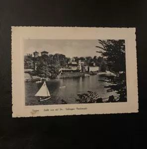 Cartolina d'epoca Torino lungo le rive del Po..Villaggio medievale - Foto 1 di 6