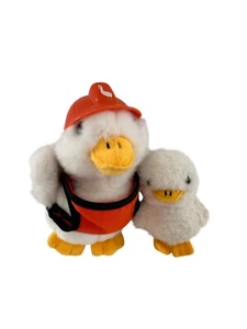 Aflac Plush Duck Toy Set Clip Hard Hat Talking Bundle Backpack 8" Construction b - Picture 1 of 15