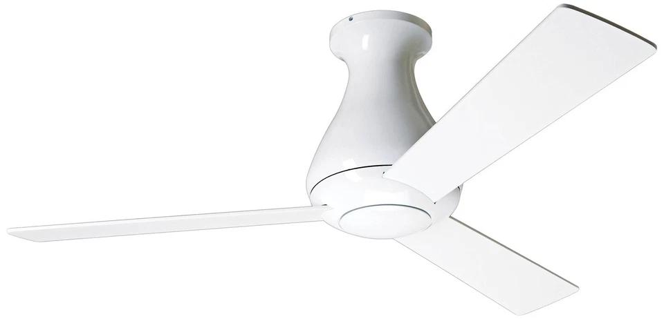 42" Modern Fan Altus Hugger Gloss White Ceiling Fan with Remote - Image 1 of 1