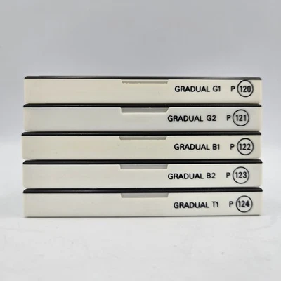 (Set of 5) COKIN P SERIES GRAD-FLUO FILTERS Y1, Y2, R1, R2, & O1,ORIGINAL CASES - Image 1 of 3