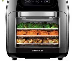 CHEFMAN Multifunktionale Digitale Luftfritteuse, Drehspieß, Dörrautomat, Konvektion XL - Bild 1 von 4