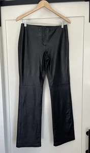 INC International Concepts Black Leather Pants - Women's Size 4 - Excellent! - Picture 1 of 8