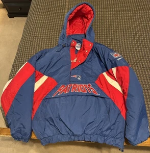 Vintage 90s Pro Line Starter Herren NFL New England Patriots Wintermantel XXL 2XL - Bild 1 von 13