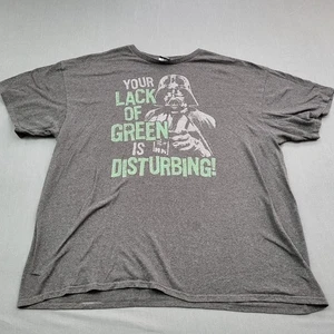 Camicia Star Wars Uomo 2XL La tua mancanza di verde è inquietante Grigio San Patrizio * - Foto 1 di 14