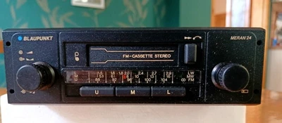 Meran 24 Blaupunkt Autoradio Kassetten  Oldtimer Ovp Sammlerstück Nie eingebaut - Bild 1 von 4