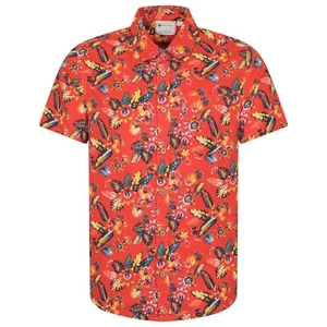 Mountain Warehouse Tropical Camicia Le Foglie Maniche Corte Uomo (MW4230) - Foto 1 di 3