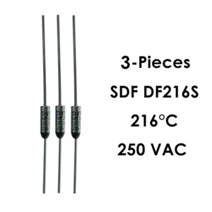 3 piezas FUSIBLE TÉRMICO CANTHERM SDF DF216S - TEMPERATURA DE FUNCIONAMIENTO: 216 GRADOS - Imagen 1 de 4