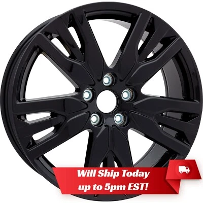 New 20" Gloss Black Alloy Wheel Rim for 2019 2020 2021 2022 Honda Pilot - 63149 - Image 1 of 4