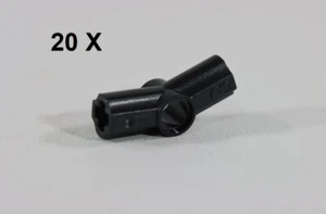 Lego Black Technic Connector # 3 Angled 157.5 ID 32016 [20 Pieces] - Picture 1 of 13