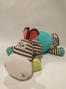 B.Toys Squeezy Zeeby Accordion Toy Zebra Battat Green Striped Baby Sensory 12" - Picture 1 of 9