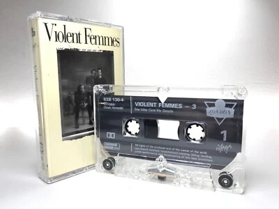 VIOLENT FEMMES 3 Vintage Cassette 8281304 **UK 1ST ISSUE 1988** EX/NEAR MINT - Image 1 of 4