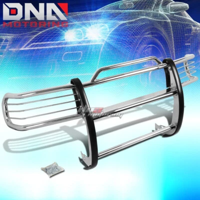 FOR 1998-2002 HONDA PASSPORT/RODEO SPORT STAINLESS STEEL FRONT GRILL GUARD FLAME - Image 1 of 4