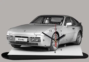 Model Cars, Porsche 944-02 with clock 11,8x 7,8 inches - Picture 1 of 1
