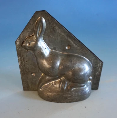 Vintage Antik Backform Ostern Form Hase Osterhase Blech alt um 1920 (F025-396) - Bild 1 von 3
