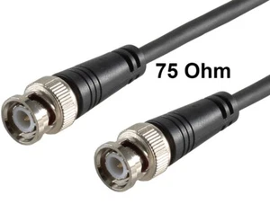 BNC-Verbindungskabel RG59/U, 75Ω, 50 cm, CCTV Kamera Video Überwachungskabel - Bild 1 von 2