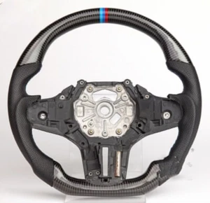 Carbon leather steering wheel Fit for BMW X3: G01 X4: G02 X5: G05 X6: G06 X7 G07 - Picture 1 of 2