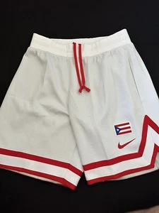 Nike Puerto Rico Authentic Team Issue Basketball Practice Short White Size Multi - Picture 1 of 4