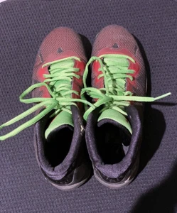 Nike Air Jordan Superfly Super Fly 4 Red/Green Men's Basketball Shoes US 8 AU 7 - Picture 1 of 10