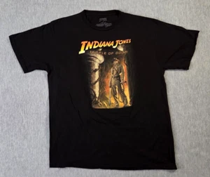 Indiana Jones and The Temple of Doom Shirt Retro Adult Large Black (READ) - Picture 1 of 8