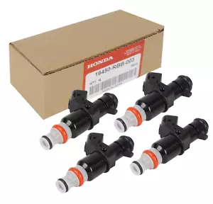 4Pcs Fuel Injectors 16450-RBB-003 For Civic Si RSX TYPE-S CSX 2.0L TSX 2.4L - Picture 1 of 12
