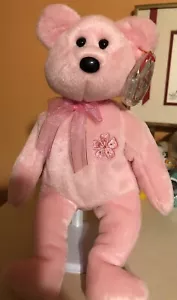 RARE Ty Beanie Baby SAKURA first edition NWT Japan Exclusive Mint - Picture 1 of 3