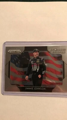 2019-20 Panini Prizm NascarStars & Stripes of Jimmy Johnson#SS-13.NEW. - Image 1 of 3