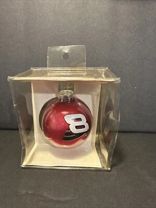 Dale Earnhardt Jr 8 Glass Bulb Christmas Tree Ornament NASCAR Collectible New - Picture 1 of 6