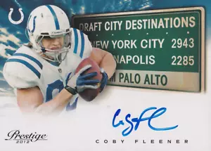 Coby Fleener 2012 Panini Prestige autograph auto card 16 - Picture 1 of 2