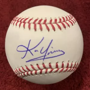Kevin Youkilis SIGNED OML Baseball A- MLB Autograph 2004 2007 World Series Champ - Picture 1 of 6