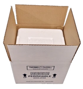 Polar Tech 202/T11C Thermo Chill Foam Insulated Shipping Kit 6 x 5 x 4.5" ID - Picture 1 of 10