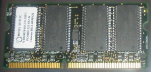64MB MOSEL SDRAM 100MHz PC-100 SO-DIMM 144-pol. CL2 V43648Y04VCTG-10PC 3,3V - Picture 1 of 1