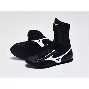 MIZUNO Boxing Shoes Finisher MID Black×White 21GA2310 24.0 /24.5 / 25.0 NEW - Picture 1 of 5