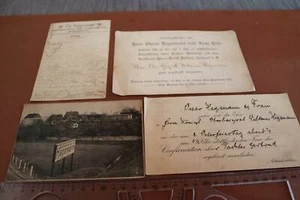cuatro grandes tarjetas antiguas empresa Th. Hagemann Carbon - Eisleben 1912-1919 - Imagen 1 de 1