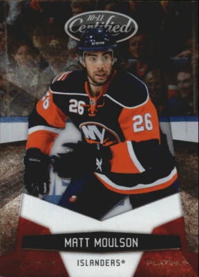 2010-11 Certified Platinum Red #91 Matt Moulson/999 - NM-MT - Image 1 of 2
