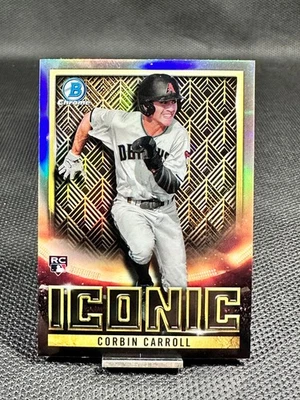 2023 Bowman Chrome  CORBIN CARROLL  Iconic RC #BI-18 - Image 1 of 2