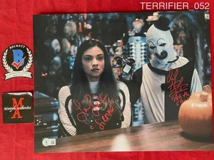 David Howard Thornton und Lauren LaVera signed 11x14 Foto Terrifier 2 - Bild 1 von 3