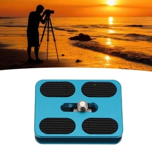 Camera Quick Release Plate for Arca 1/4in Thread Non Slip Rubber Pad QR Plate ZZ - Picture 1 of 12