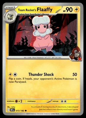 Team Rocket's Flaaffy 073/182 SV10: Destined Rivals - Image 1 of 2