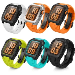 Carcasa metálica de lujo para Apple Watch 44/45 mm - Diseño de alta calidad - Producto nuevo - Imagen 1 de 83
